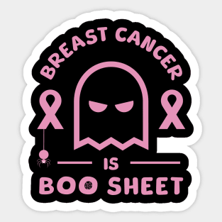 Breast Cancer Is Boo Sheet Sticker